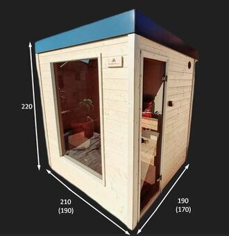 Modulova finska sauna 190x170cm