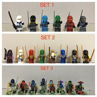 Figúrky Ninjago (8ks) typ lego - nové, nehrane