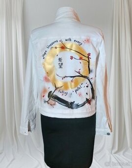 Ručne maľovaná dámska bunda