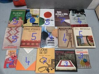 knihy o vyšívaní, výšivkách, ručné práce, kroj