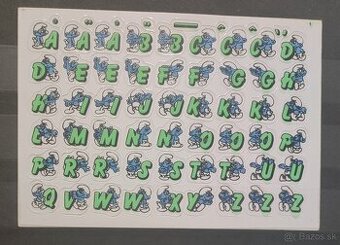 Retro samolepky šmoulové, šmolkovia, smurfs