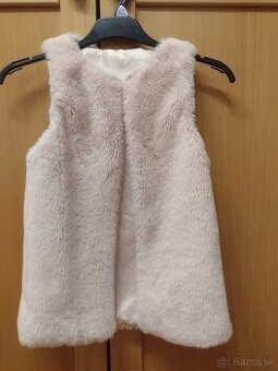 Ružová vesta, veľkosť 134