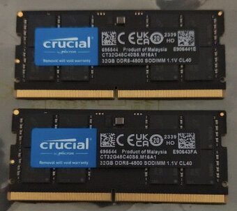 64GB Kit (2x32GB) Crucial DDR5-5600 MHz SODIMM