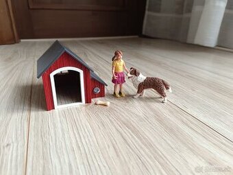 Predám Schleich 42376 Pes s búdou pre psa Austrálsky ovčiak