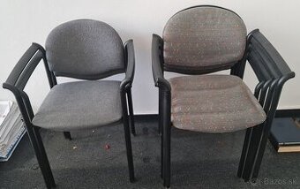 Predám stohovateľné konferenčné stoličky s opierkami rúk