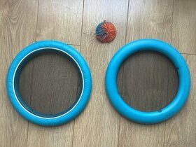 Frisbee - sada 2 lietajúcich tanierov s mäkkou loptičkou