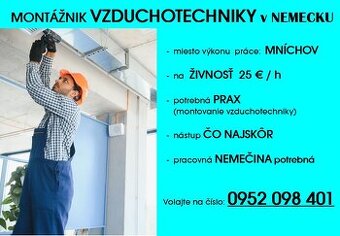 MONTÁŽ VZDUCHOTECHNIKY v NEMECKU