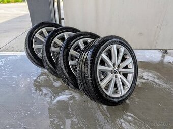 Predám originálne VW elektróny R17 + letne pneu 235/45
