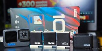 GoPro Hero 10 Black + 3x nové Enduro batérie + príslušenstvo