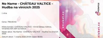 Predam 2 vstupenky na letny koncert skupiny No Name