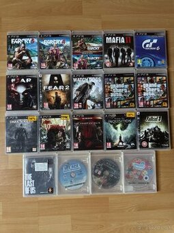 predám 18x hier ps3