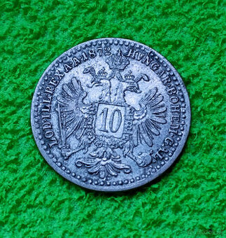 MINCE - 10 grajciar 1872 Rakúsko-Uhorsko
