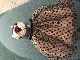 LOUIS VUITTON monogram luxusna sukna S/M made in italy