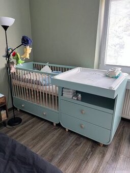 Myllra detská postielka + prebalovací pult
