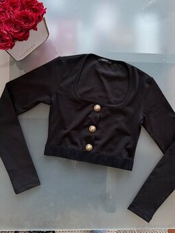 Balmain top s dlhým rukávom