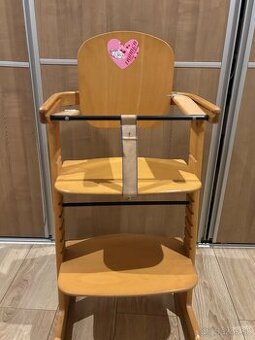 Detská vysoká stolička - rastúca s deťmi - od bábätka po teg