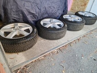 Predám 17" ALU disky 5x112 + zimné pneu