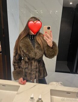 Uplne novy damsky kozuch z umelej kozusiny, vel.S/M