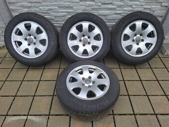Alu disky 5x112 R15 + 195/66 R15 zimné pneumatiky