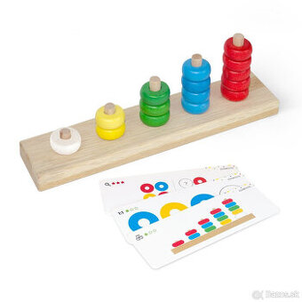 Montessori počítadlo pyramída, nové, nerozbalené