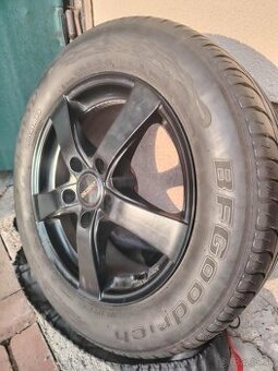 Predám hliníkové elektróny Dezent a pneumatiky BFGoodriech.