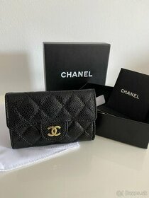 Luxusná kožená peňaženka Chanel