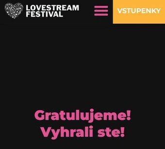 Lovestream poukážka 50€