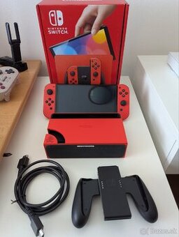 Predám Nintendo Switch OLED Mario Red Edition