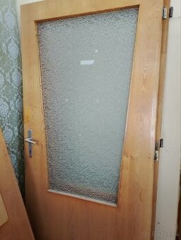 Drevené dvere šírka 90cm , výška 195