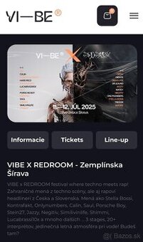 Vstupenky na Redroom Šírava 2025