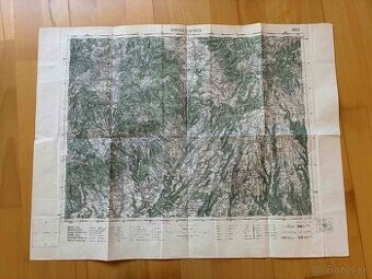 Vojenská mapa Banská Štiavnica