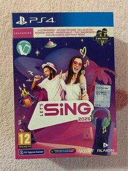 Let’s Sing 2025 - hra na PS4 + 2 mikrofóny