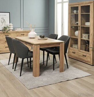 Jedálenský stôl divoký prírodný dub