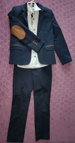 Oblek 134 a topánky 33