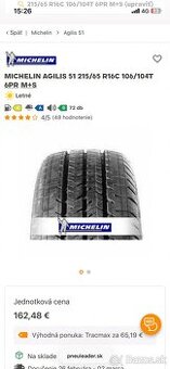 Michelin agilis 51 215/65 r16 c