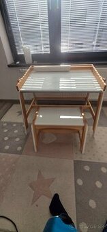 Detský pisaci kresliaci stôl Lidl + stolček