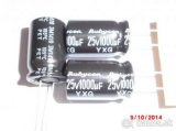 Predam elektrolyticke kondenzatory 1000uF/25V