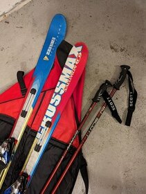 All mountain lyže Salomon Crossmax, lyžiarky, palice, obal - 1
