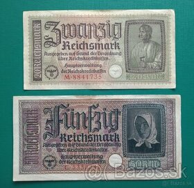 20 a 50 Reichsmark,Nemecko - 1