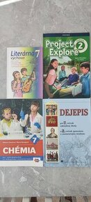 Učebnice 7.ročník Dejepis, Literatúra, Project Explore a Ché