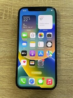 iPhone 12/128GB poškodený displej obstojny stav/vypadava SIM