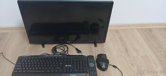 Predám malú TV Philips + káblovú klávesnicu, myš a ovládač