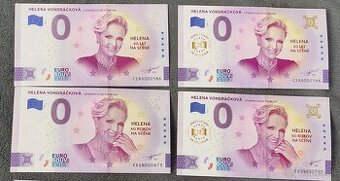 0 eur bankovky Vondráčková SK a CZ