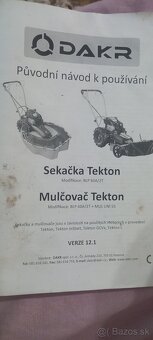 Tekton bubnová kosačka + mulčovač v záruke