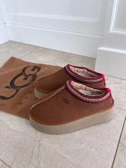 Ugg tazz platform camel čizmy zimné hrubo zateplené