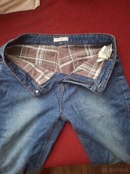 Chlapčenská zateplené nohavice 158