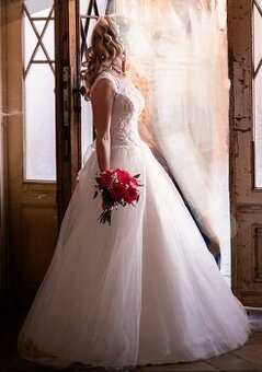 Svadobné šaty 36-38,S-M