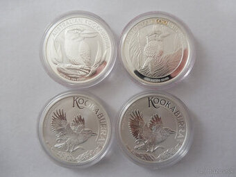 Strieborné investičné mince 1 Oz Kookaburra