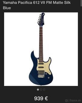 Yamaha pacifica 612+kufor podla dohody