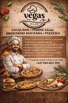 Vegas Bar v Períne hľadá kuchára/pizzéra